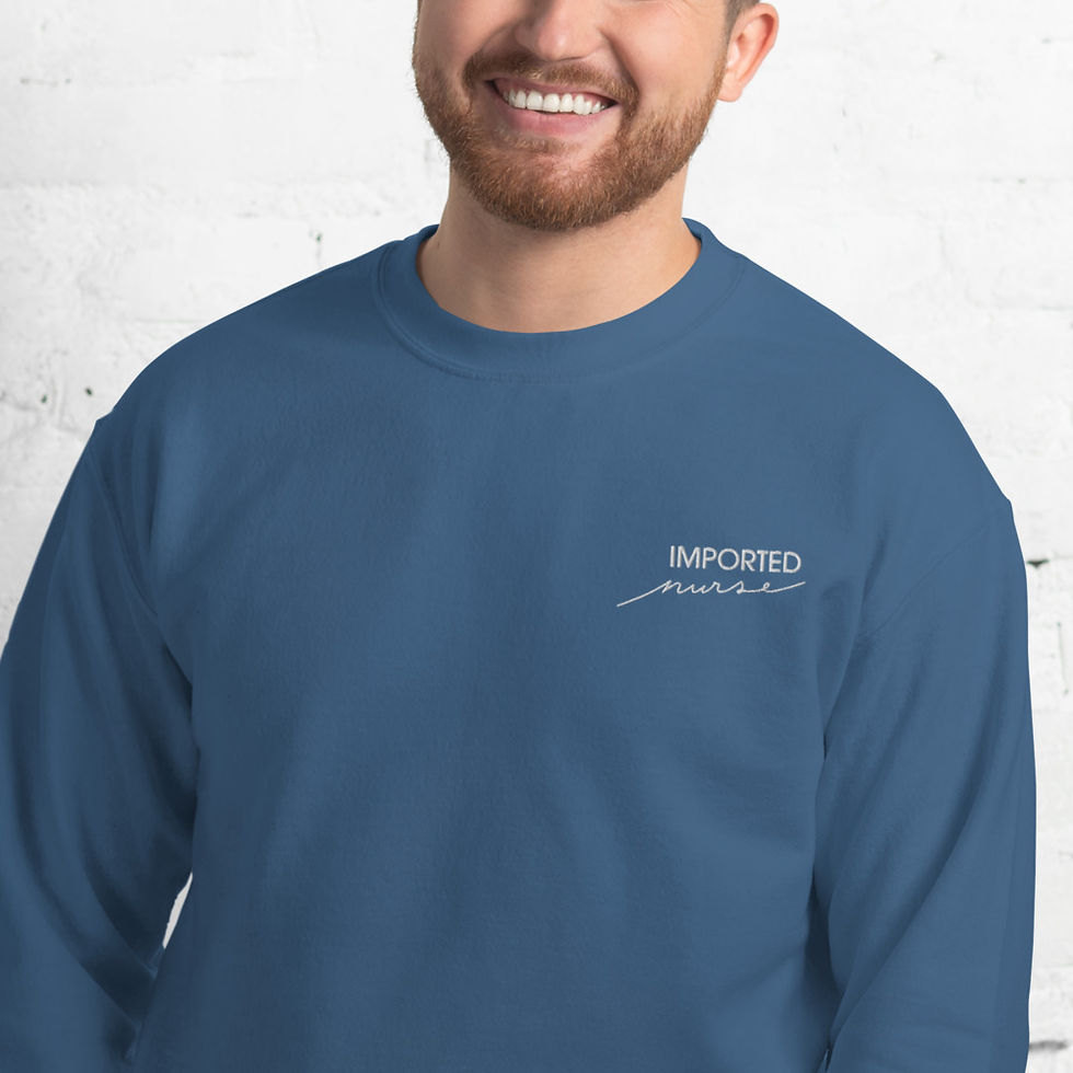 Miniature : Sweatshirt - Imported Nurse™ customizable sleeve