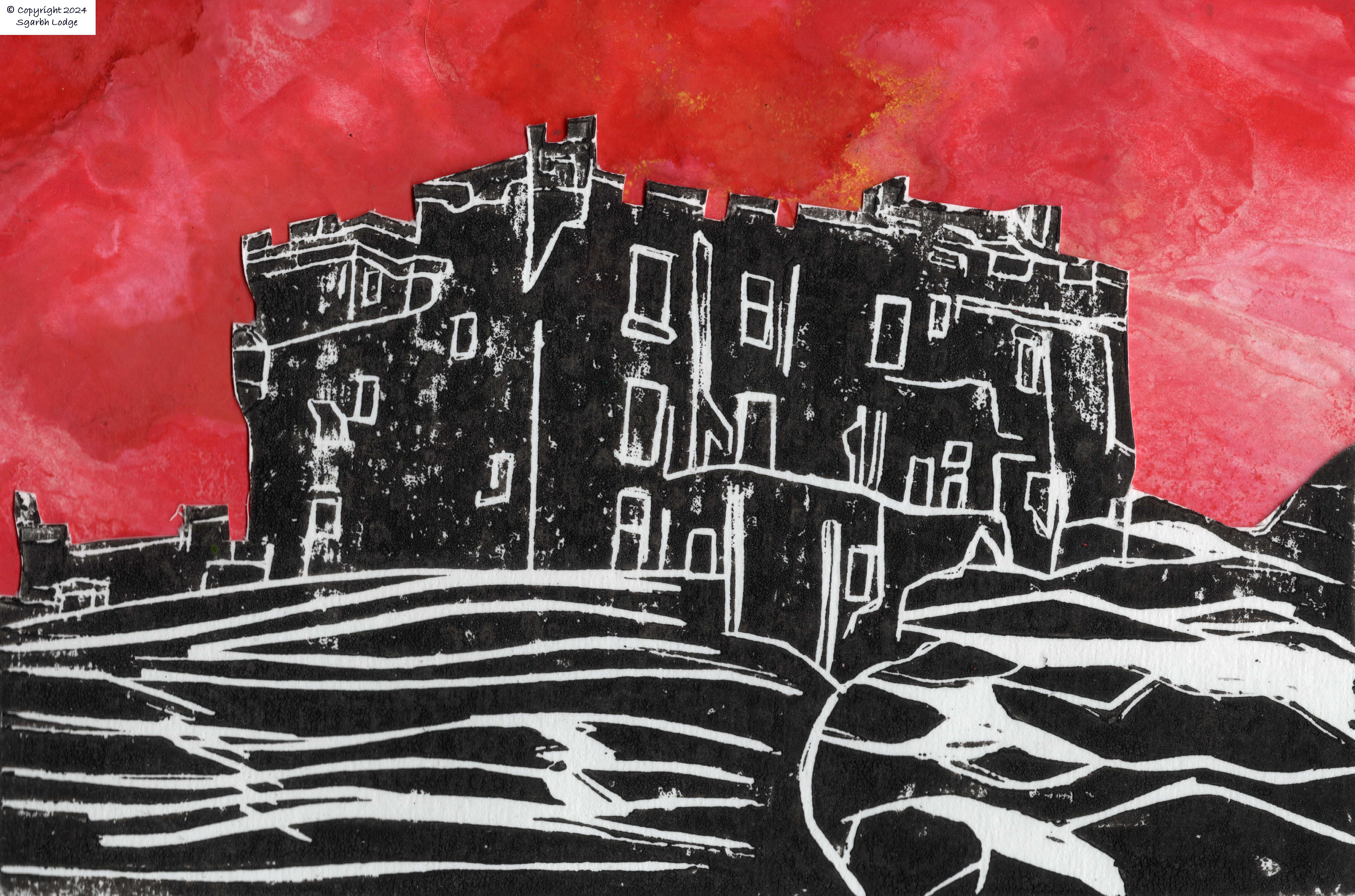 Dunvegan Castle Sunset  Collage