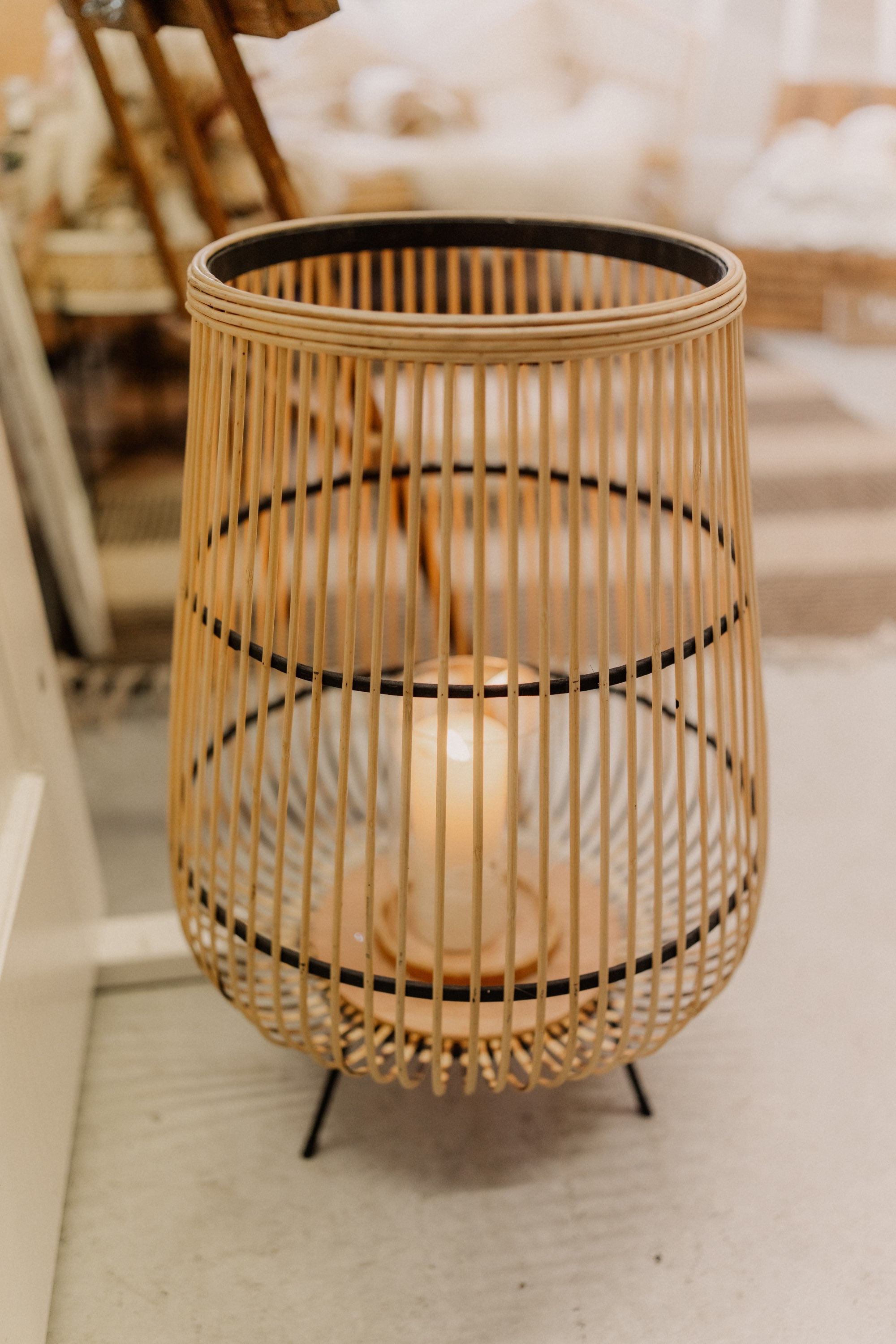 Rattan Laterne | Groß