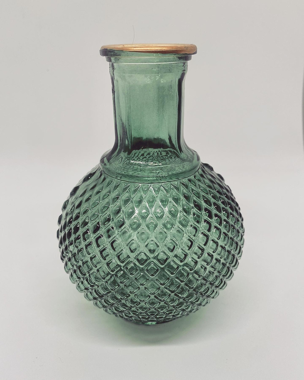 Miniaturbild: Tischvase | Grün-Gold