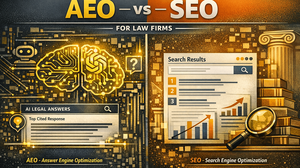 Image showing AEO vs SEO for Law Firms