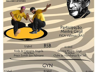 9DADE- Homenagem à Mestre Pastinha começa hoje (07/04) no DCE-UFG.