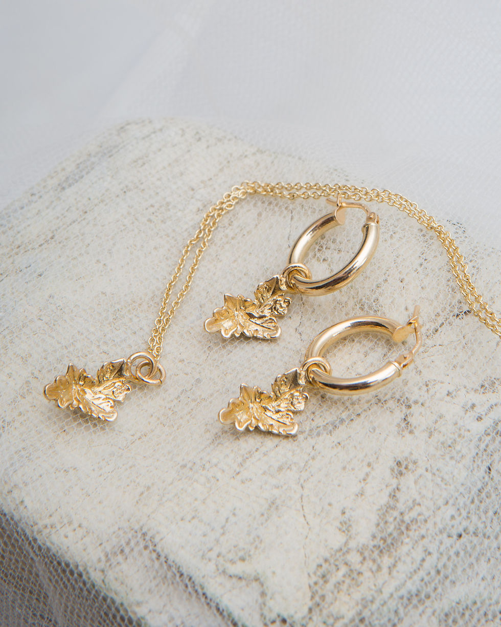 Thumbnail: Artemisia Charm Hoop Earrings - Single