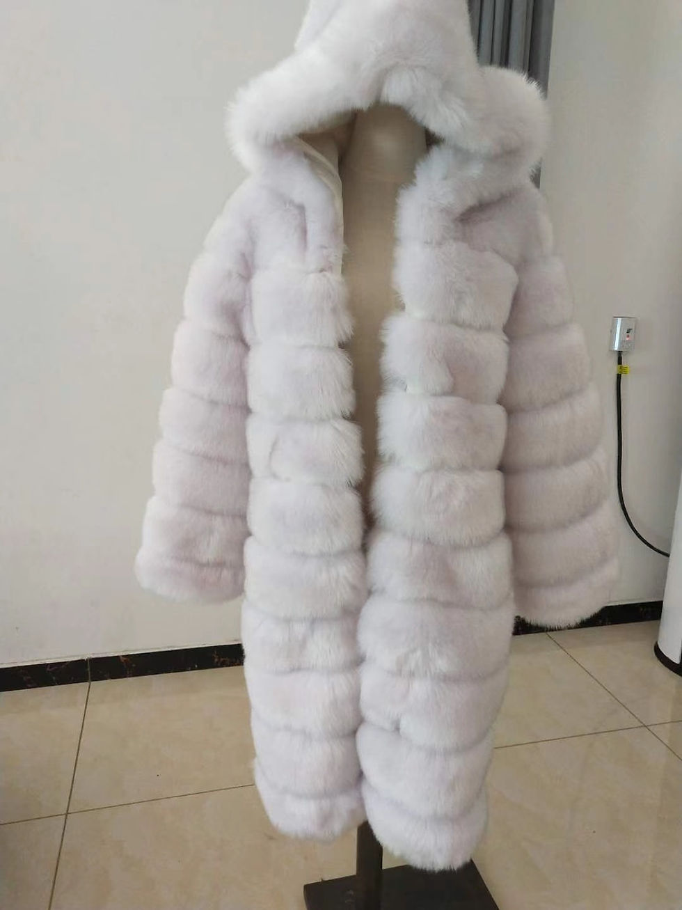 Thumbnail: Women's Long Bubble Faux  Fur Coat