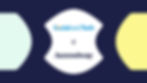 Logo con la scritta 'Le Monde Informatique' sopra una 'X' e il testo 'Accessiway' sotto, inseriti in una cornice bianca a forma di stemma su sfondo blu scuro.