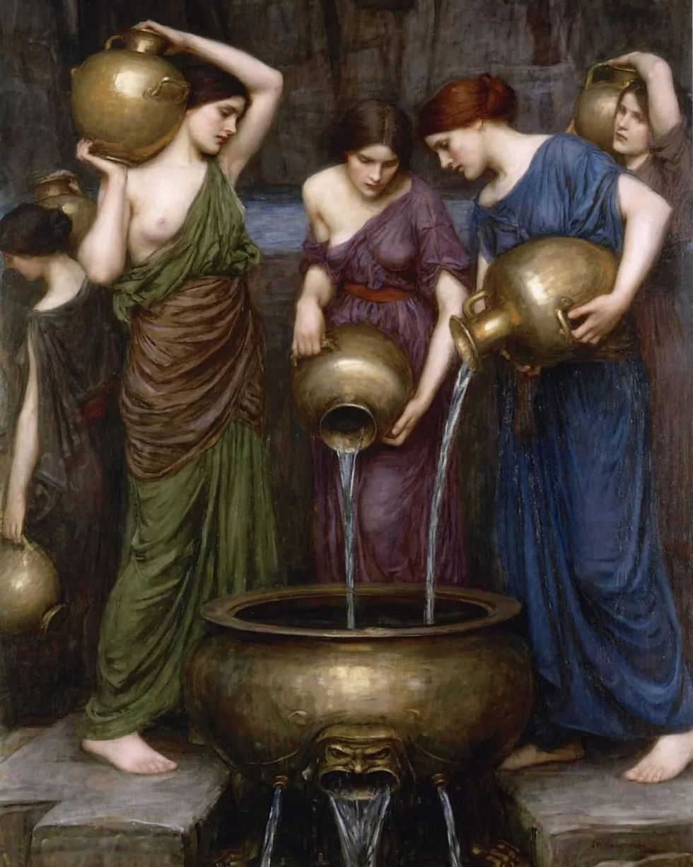 "The Danaides" 1903 (original) by John William Waterhouse