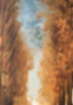 Fig 3. Avenue of Poplars in Autumn detail 2
