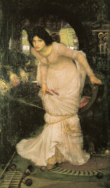 The Lady of Shalott Looking at Lancelot, 1894 oil on canvas