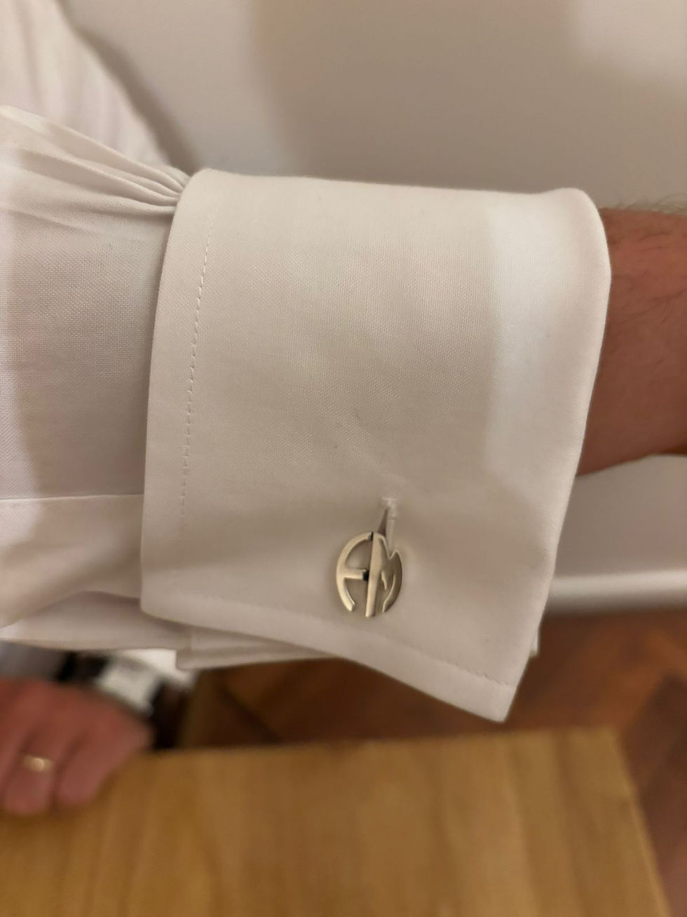 Miniatura: Gemelos de Plata 925 con iniciales personalizados para hombre