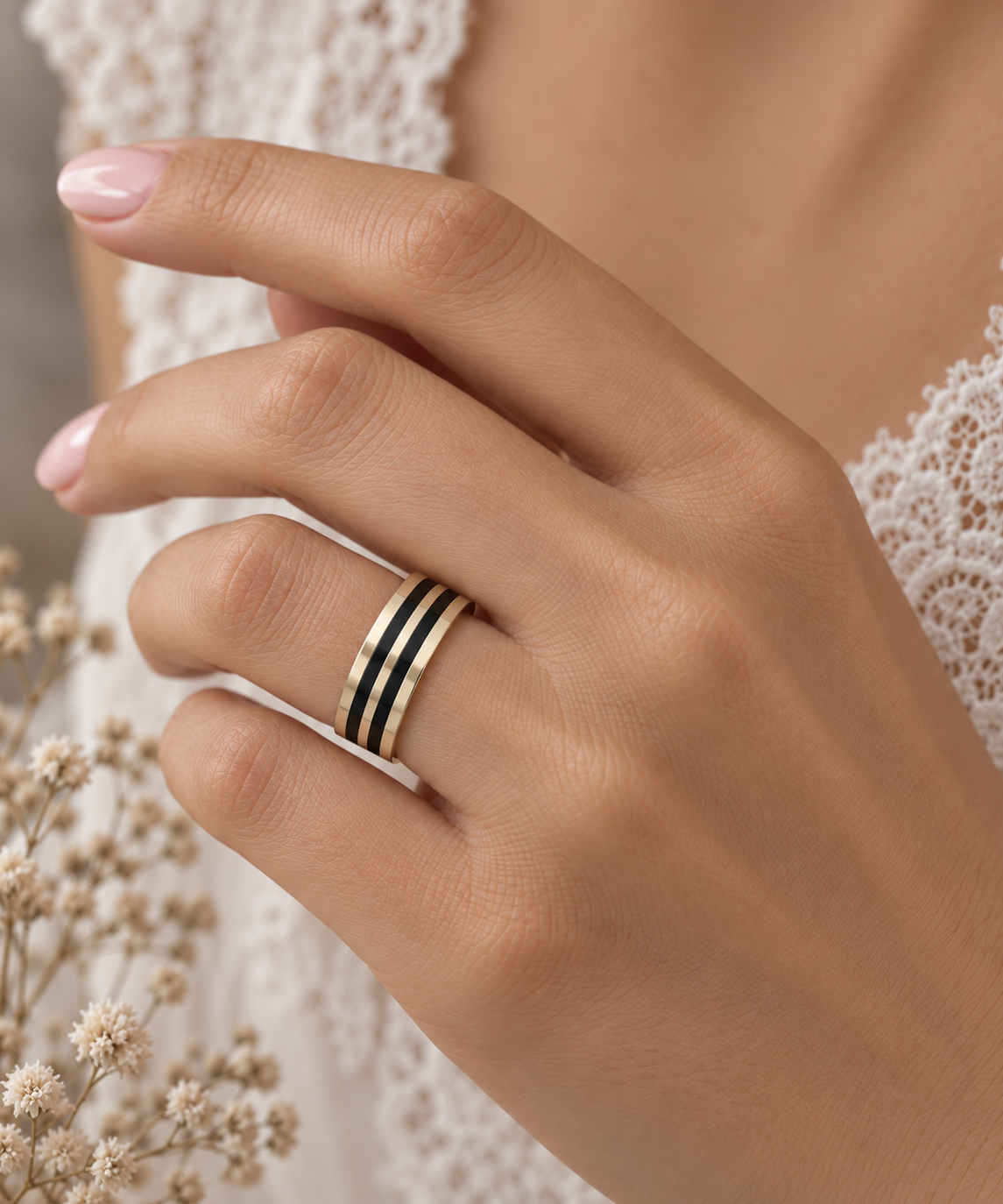 Alianza de diseño Cinta Esmaltada Oro 18K - 4,5gr