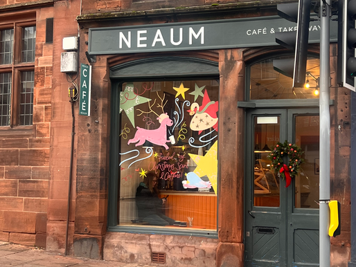 Christmas Spirit Display - NEAUM Coffee Shop