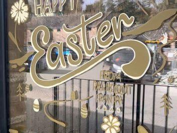 Easter Sign Window