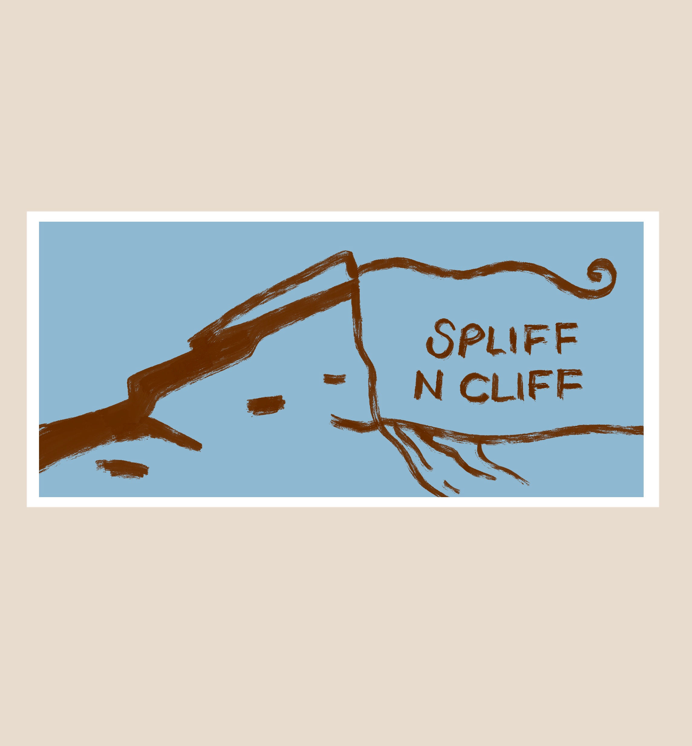 100x Spliff n Cliff Stickers