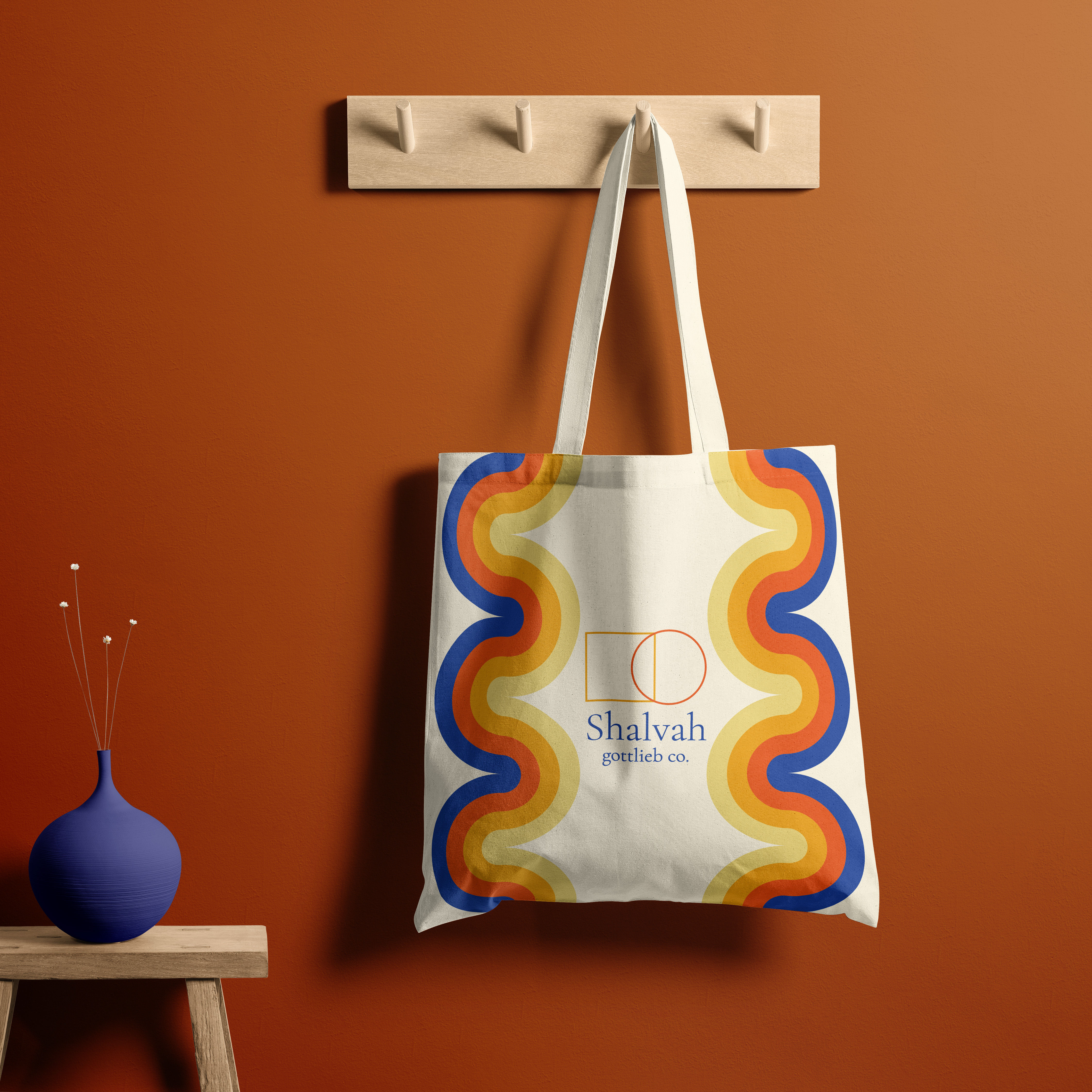 70s Collection Wavy Tote