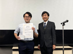 応用物理学会講演奨励賞（長岡君）