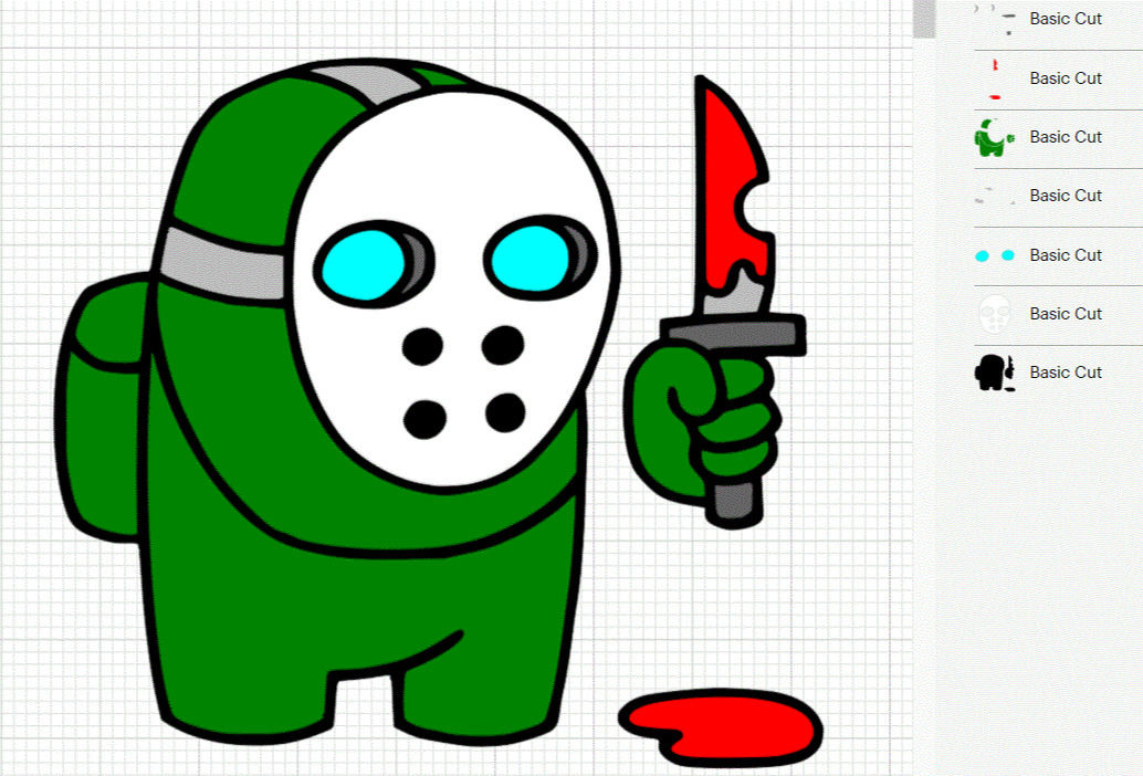 Among Us Jason Cut File