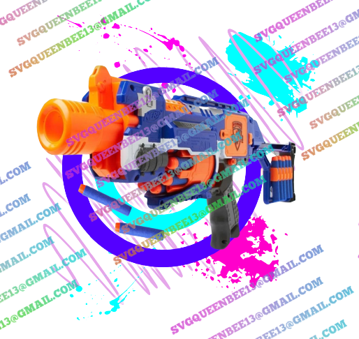 Thumbnail: girls nerf birthday design