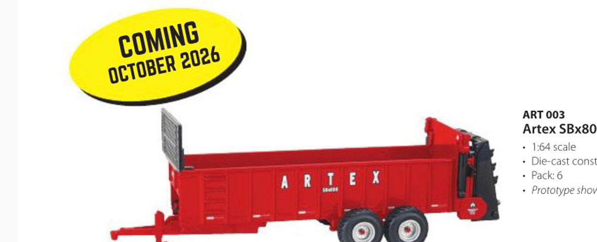 Pre Order - 1/64 Artex Spreader - Red