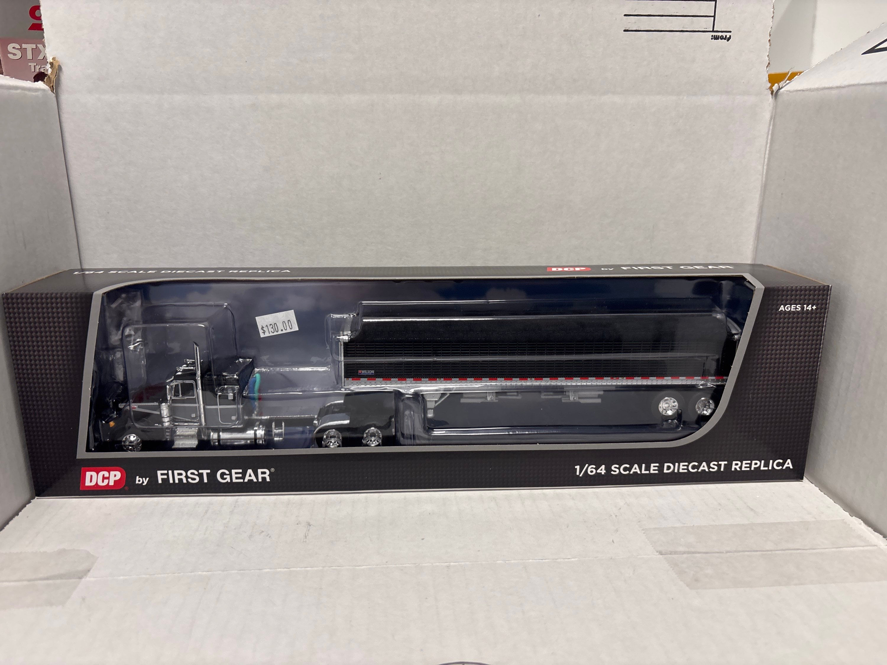 1/64 DCP Pete 379 w/ Hopper Trailer