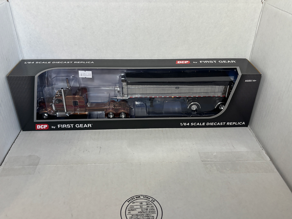 1/64 DCP Kenworth W900L 72" Flat Top Sloeper & MAC* Coal Dump Trailer