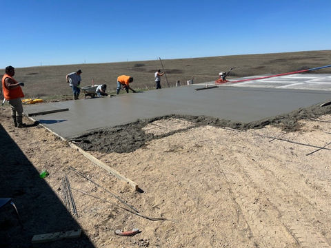 Basketball Courts Have Been Poured