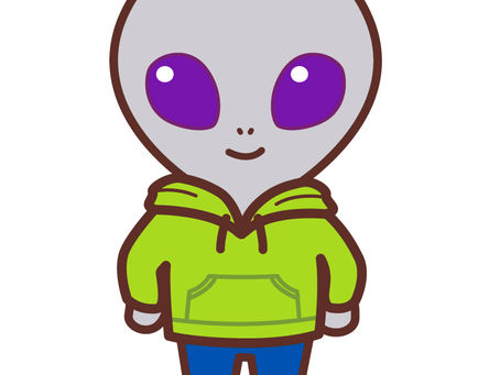 宇宙人キャラクター作成いたしました。