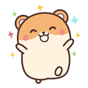 ハムスターキャラクター作成しました