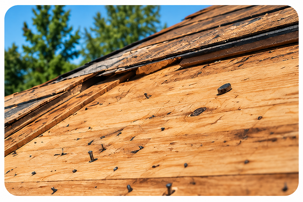 Roof decking is one example of an area that may require additional work to meet current requirements.