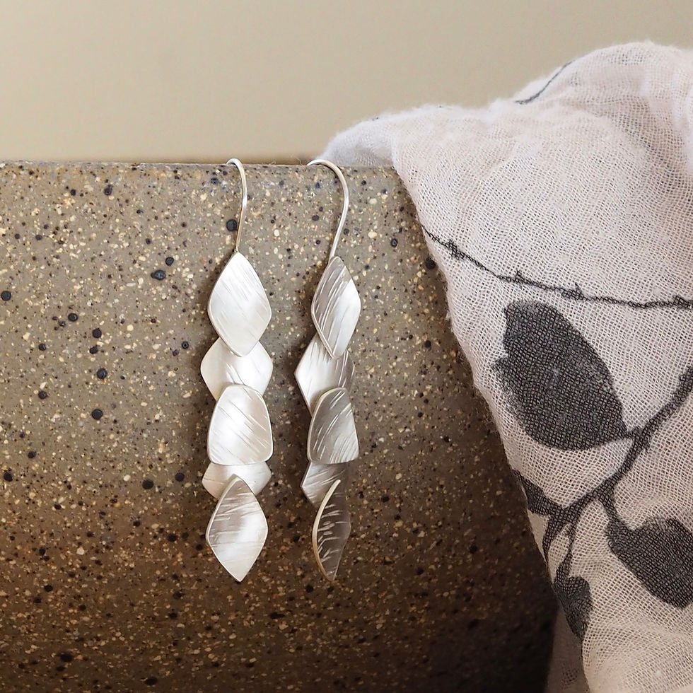 Thumbnail: Eucalypt drop earrings 