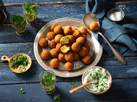 Falafel+Gurkendip