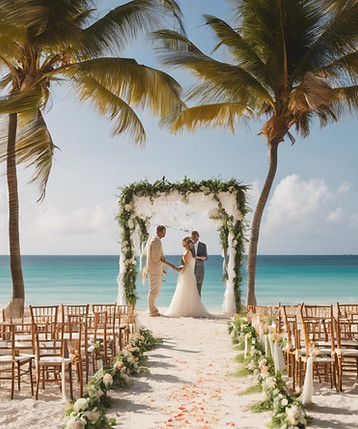 destination wedding on beach