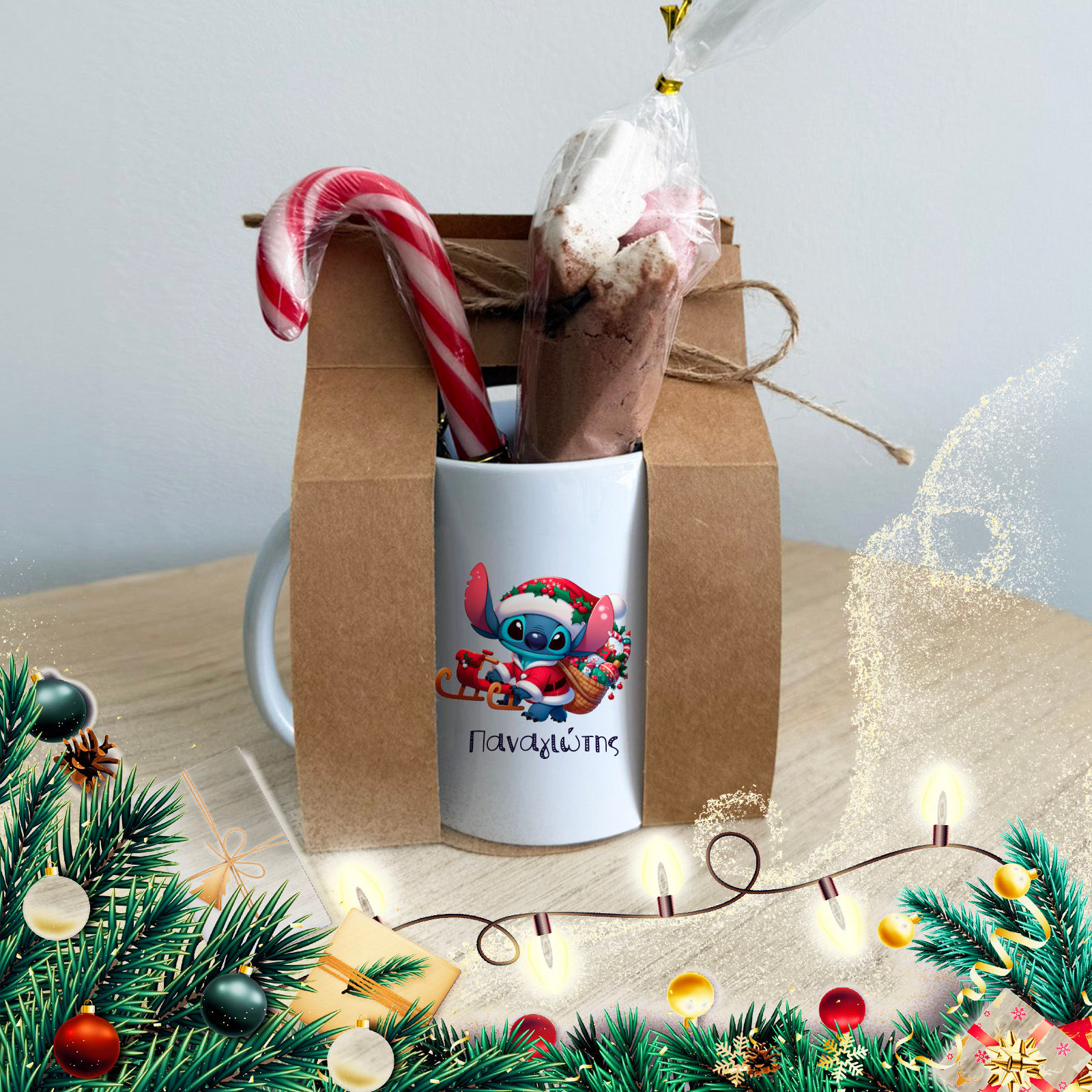 Gift Set- Stich Christmas Mug