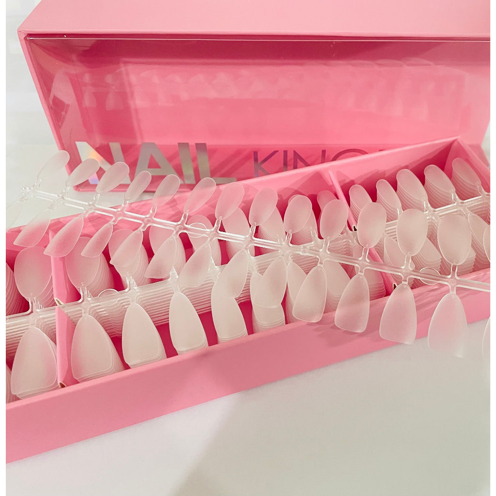 Kit c/450 Unhas Postiças Oval Soft Gel Fosco Nail Kingdom