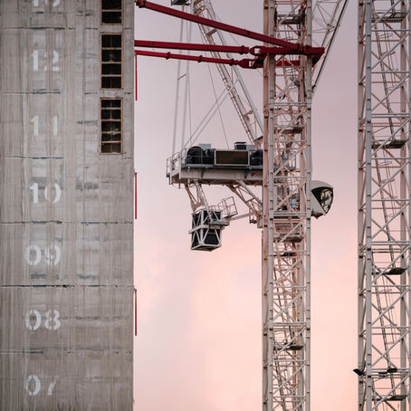 Cranes Officially on Strike as Construction Spending Drops