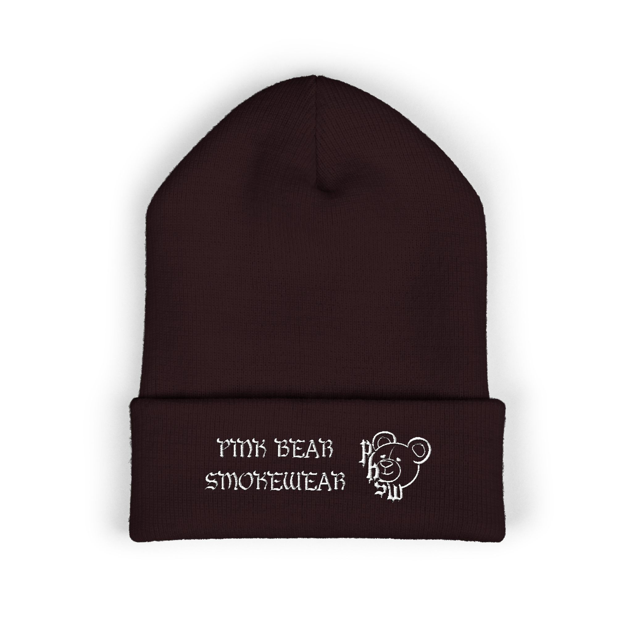 Pink Bear Smokewear Cuffed Beanie