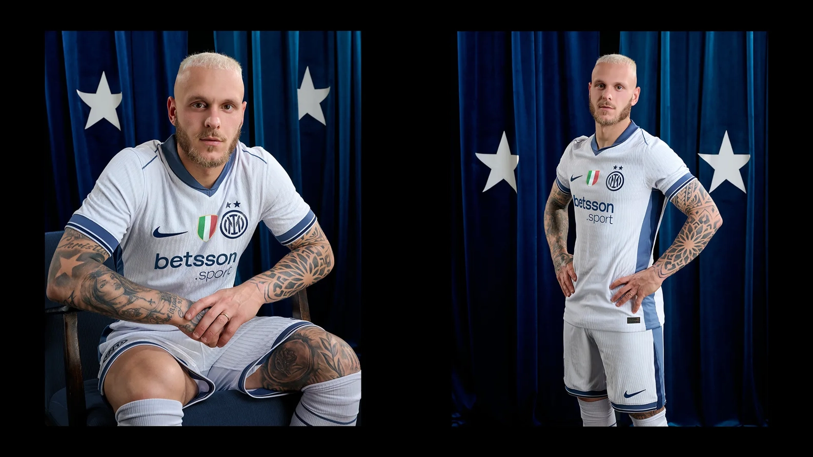 Federico Di Marco con la nuova maglia Away Inter 2024-25 dettagli