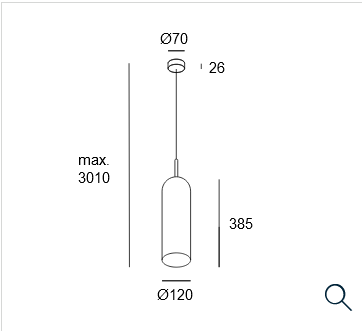 Thumbnail: Glam Pendant 00-8108-DN-12 diagram