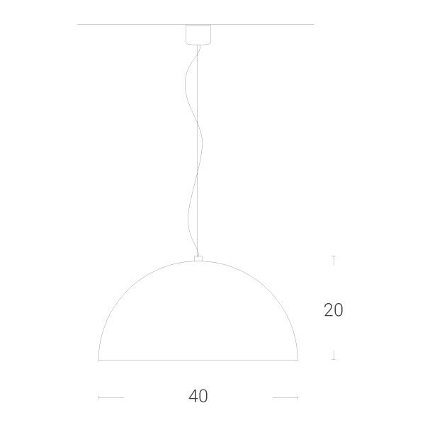 Thumbnail: Amedeo pendant Ø400mm diagram