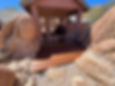 Deck and Metal Railing accenting the Boulders