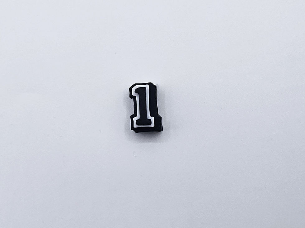 Thumbnail: Number Lace Gem (Black/White)