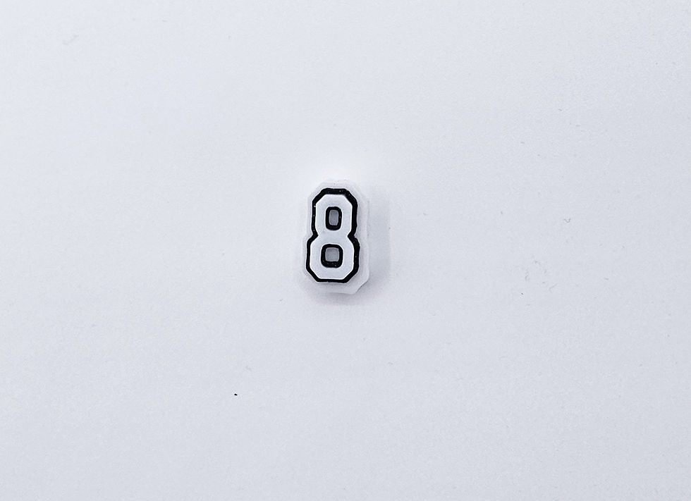 Thumbnail: Number Lace Gem (White/Black)