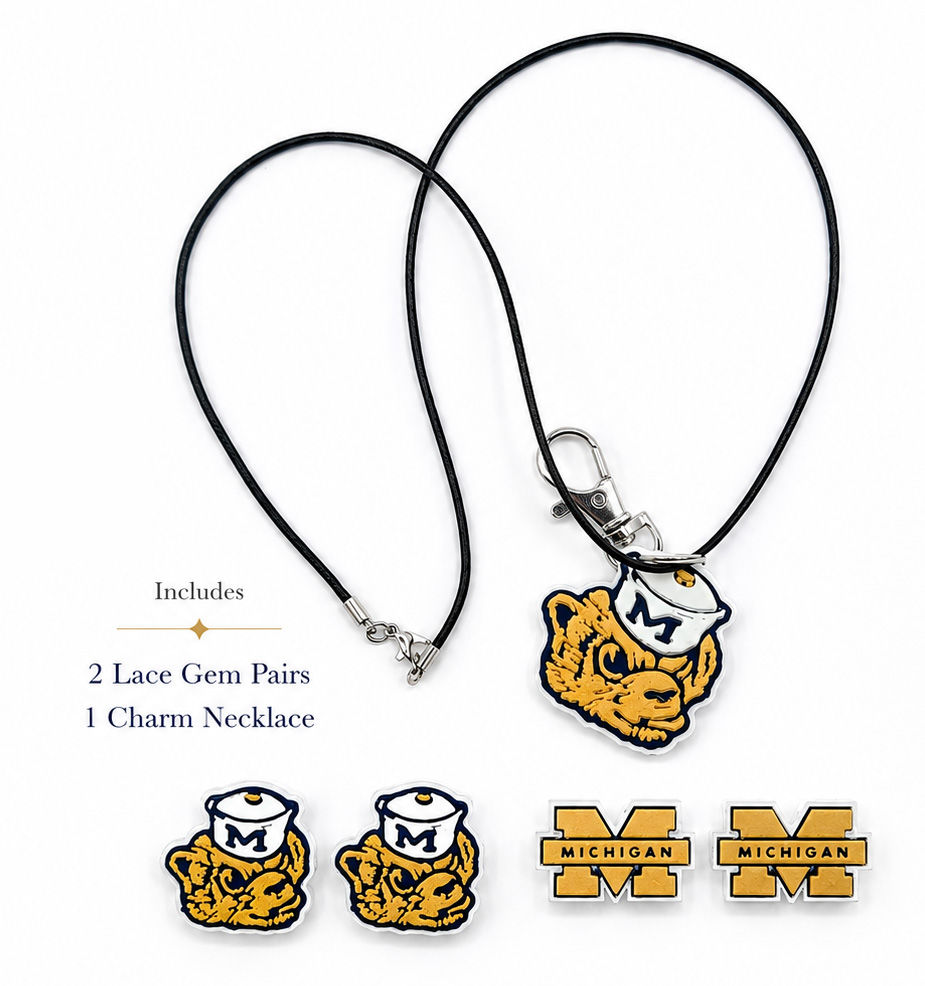 Thumbnail: Michigan Wolverine Face Charm