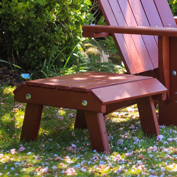 small wooden side table for garden furniture