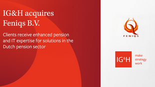 IG&H versterkt positie in pensioensector met overname Feniqs B.V.