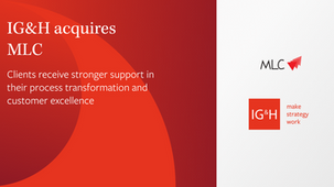 IG&H expands service portfolio for digital transformation with acquisition of MLC