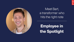 Employee in the spotlight: Meet Bart from the Transformation Team