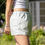Thumbnail: The bea shorts: blue striped 
