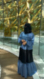 Thumbnail: Sana Color Denim Abaya