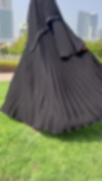 Thumbnail: Zaynab Pleated Swing Abaya
