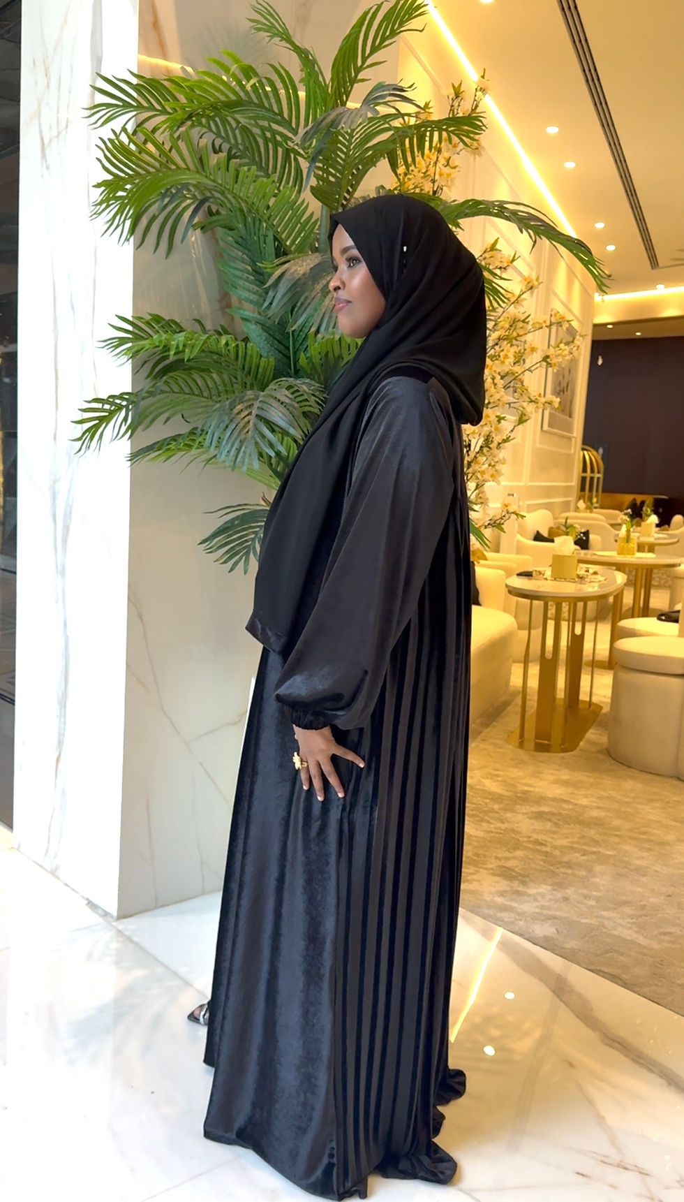 Thumbnail: Muneerah Velvet Abaya